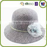 High Quality Straw Hat, Ladies Fedora Beach Hat Cap With Flowers thumbnail-3