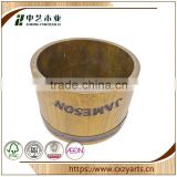 hot sale high quality stand Accept OEM rustic hinging handmade small wooden barrel bathtub