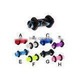 Fashion Acrylic Body Jewelry Marble Saddle Plugs thumbnail-1