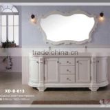 high technical production pvc / steel / wood /double sink vanity bathroom for wholesale only