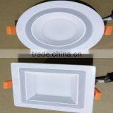 New product double color lamp led panel light 9w 16w 24w led ceiling light
