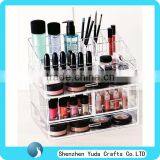 Acrylic Cosmetic Organizer With Dividers, Makeup Display, Acrylic Cosmetic Product Display Custom