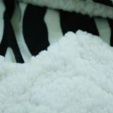 Double Sided Zebra Striped Pattern Adult Blanket Flannel and Sherpa Fleece Blanket thumbnail-3