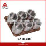 7pc Kitchen Stainless Steel Magnetic Seasoning Jar Set thumbnail-1