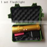 multi-function led working light rechargeable flashlight zoom tactical flashlight
