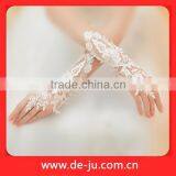 Wedding Bridal White Floral Cheap Sexy Lace Gloves thumbnail-1