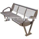 Outdoor Stainless Steel City Street Waiting Bench thumbnail-4