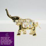 Deluxe 24K Gold Plated Crystal Dressed Elephant for Home Decoration thumbnail-1