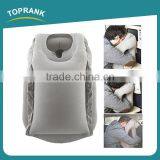 Toprank New Design Folding Automatic PVC Flocking Concave Shape Tray Table Inflatable Travel Pillow For Airplane Office Nap thumbnail-1