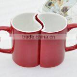 Valentine's Day Couple Sublimation Coated Magic Color Changing Mug Cup thumbnail-1