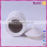 Ceramic White Custom Sugar Pot With Lid thumbnail-4
