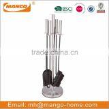 5 Piece Black Metal Fireplace Tool Set thumbnail-5