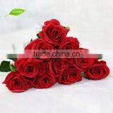 Factory Wholesale Cheap Artificial Red Rose Flower Ornament for Wedding/Party thumbnail-1