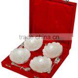 Silver Plated Leaf Bowl thumbnail-1