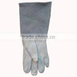 16" Natural Cowhide Split Leather Work Gloves