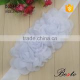 Guangzhou manufacturer fashion lace applique for the wedding dress
