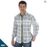 NEW ARRIVAL Long Sleeve Hot Collar Plaid Shirt thumbnail-2
