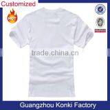 China Factory Ultra Thin White 100% Cotton Plain T-shirt thumbnail-4