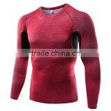 Custom Bodybuilding Skin Plain t Shirt Sublimation Long Sleeve Compression Shirt Men's thumbnail-6