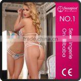 Sunspice Top Quality Lace Amazing Mature Belle Western Style Sexy Bra Underwear Mother of the Bride Evening Dress Short Sleeve thumbnail-2