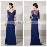 Beach Long Sleeve Lace New Design Chiffon Dress 2015 thumbnail-1