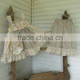 2017 New Design Wholesale Sleeveless Stripe Ruffle Clothing Sets thumbnail-1