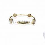 Sterling Silver Bracelets With Rose Quartz Gemstone thumbnail-1