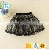 Wholesaler In Stock Item Lace Pattern Mini Dress Black White Cotton Midi Tutu Skirt thumbnail-1