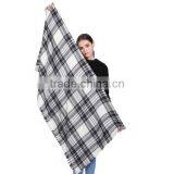 Bulk Wholesale New Early Spring Female and Male Scarf 5 Colors Printed Grid Fake Imated Cashmere Material Adult Cappa thumbnail-4