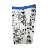 Blue and White Line Design Men Board Shorts thumbnail-5