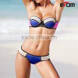 NEW! The Surf Flirt Bandeau Swimwear Woman Swimsuit Hot Kore an Teen Girl Bikini thumbnail-1