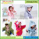 Hooded Animal Bathrobe Cartoon Baby Towel Character 13 thumbnail-1