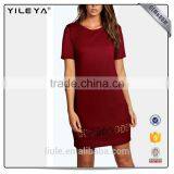 Latest Design Sexy Mature Elegant Tight Fitted Midi Casual Chiffon Dress for Women thumbnail-3