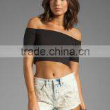 Lady Black Crop Top thumbnail-1