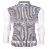 2016 New Wholesale Stylish Vertical Stripes Long Sleeve Button Down Custom Mens Casual Dress Shirts thumbnail-3