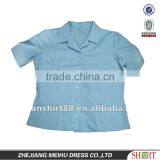 Men's 100% Cotton Short Sleeve Light Blue Work Shirt Uniform thumbnail-1