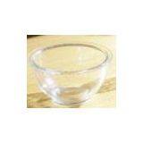 Round Borosilicate Clear Glass Salad Bowl , Themal Shock 120 Degree C