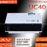 2015 Hottest Mini Projector UC40 With AV USB SD HDMI 1080p Support