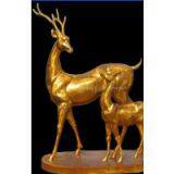 Modern Bronze Deer Animal Sculpture thumbnail-3