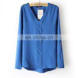 2014 Autumn Fashion High Quality New Style Women Chiffon Blouse thumbnail-1