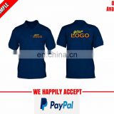 Front and back logo printed official polo tshirt
