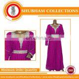 Latest Fashion Design Muslim Dress Stone Work Chiffon Kaftan For Women Kaftan thumbnail-1