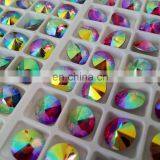 wholesale ab crystal stones pointed back with silver plating