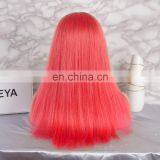2018 Crazy Red Fashion Color With Dark Roots Full Lace Human Hair Wig thumbnail-4