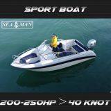 Fiberglass Speed Sport Fast Patrol Boat 40 Knot thumbnail-1