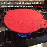 3 In 1 Kitchen Splatter Screen Silicone Oil Splatter Guard Guard Heat Insulation Cooling Mat For Frying Pan Screen Strainer thumbnail-1