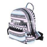 Fashion Chevron Pattern 9 Inch Mini Backpack Custom Logo Small Backpack Bag For Girl thumbnail-2