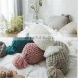 Handmade Ins Soffa Pillow Knots Pillow Acrylic Yarn Chunky Yarn Pillow thumbnail-6