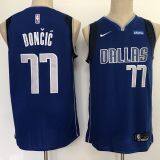 Dallas Mavericks #77 Doncic Blue Jersey