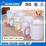 Manufacturer Wholesale Sublimation 11oz Top Grade Rim Colourful Mug thumbnail-6